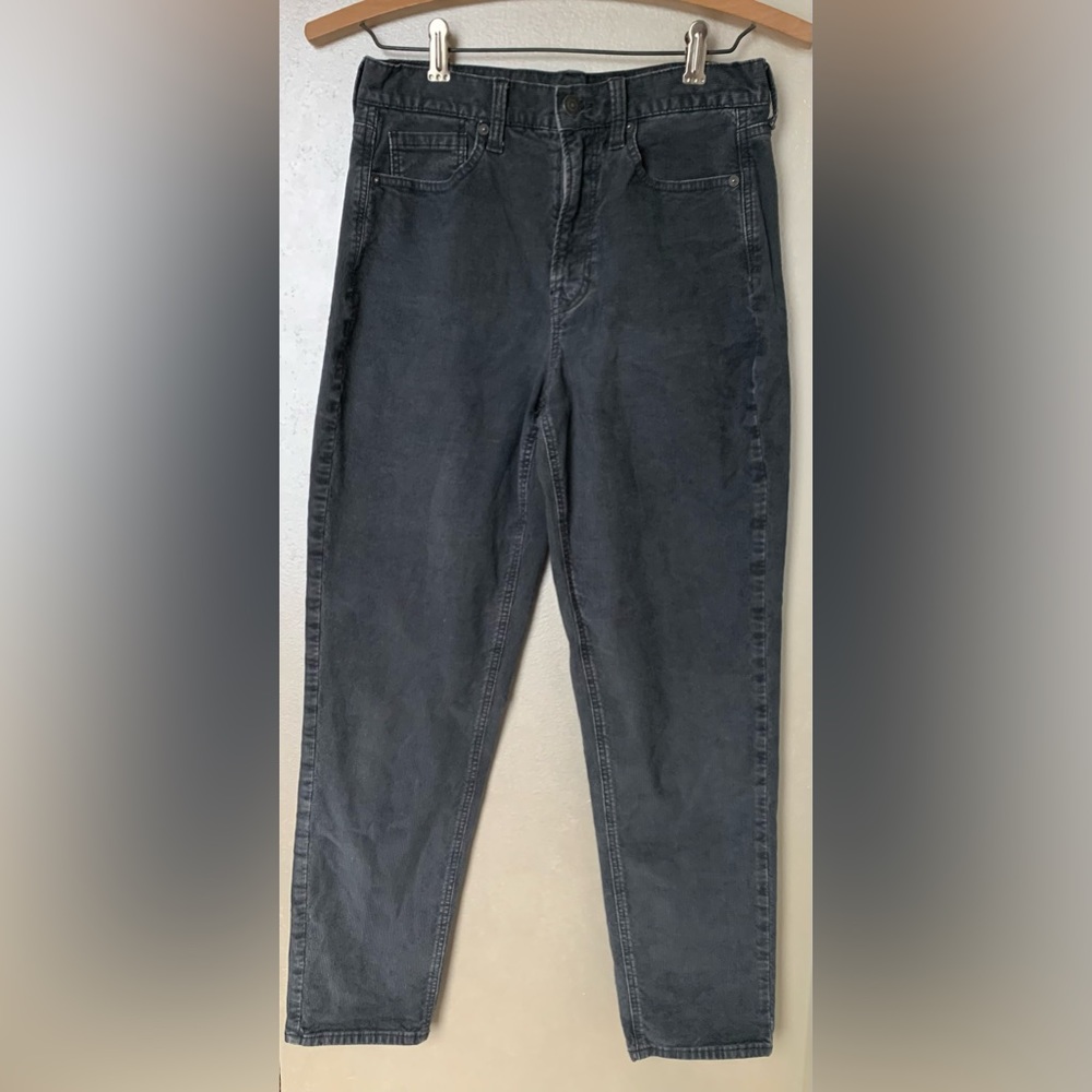 Corduroy Straight Leg Mom Jean